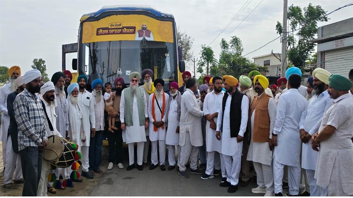 ਮੁੱਖ ਮੰਤਰੀ ਤੀਰਥ ਯਾਤਰਾ ਯੋਜਨਾ ਤਹਿਤ ਬੱਸ ਰਵਾਨਾ