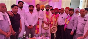 ਆੜ੍ਹਤੀਆ ਐਸੋ. ਦੇ ਪ੍ਰਧਾਨ ਤੇਜਪਾਲ ਸ਼ਰਮਾ ਦੀ ਹੋਈ ਤਾਜਪੋਸ਼ੀ