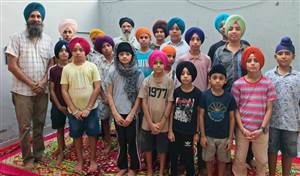 ਪਿੰਡ ਕੰਗ ਸਾਹਬੂ ’ਚ ਦਸਤਾਰ ਸਿਖਲਾਈ ਕੈਂਪ ਲੱਗਾ