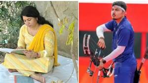 ਮਾਂ-ਪੁੱਤ ਨੇ ਇੱਕੋ ਮੈਦਾਨ ’ਚ ਲਾਏ ਦੋ ਨਿਸ਼ਾਨੇ, ਮਾਂ ਨੂੰ ਮਿਲੀ ਸਰਕਾਰੀ ਨੌਕਰੀ ਅਤੇ ਤੀਰਅੰਦਾਜ਼ ਬੇਟੇ ਕੁਸ਼ਲ ਨੇ ਜਿੱਤਿਆ ਏਸ਼ਿਆਈ ਖੇਡਾਂ ’ਚ ਗੋਲਡ