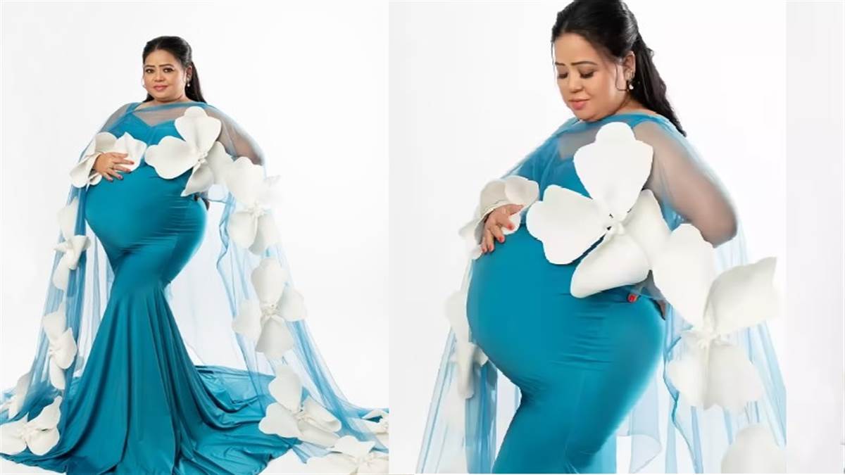 ਭਾਰਤੀ ਸਿੰਘ ਨੇ ਸ਼ੇਅਰ ਕੀਤੀਆਂ Maternity Shoot ਦੀਆਂ ਤਸਵੀਰਾਂ, ਨੀਲੀ ਡਰੈੱਸ 'ਚ ਬੇਬੀ ਬੰਪ ਨੂੰ ਫਲਾਂਟ ਕਰਦੀ ਆਈ ਨਜ਼ਰ