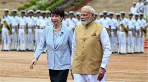 PM ਮੋਦੀ ਨੇ ਜਪਾਨੀ ਮੰਤਰੀ ਸਨੇ ਤਾਕਾਇਚੀ ਨਾਲ ਕੀਤੀ ਮੁਲਾਕਾਤ, ਰਾਸ਼ਟਰਪਤੀ ਭਵਨ ਵਿਖੇ ਸ਼ਾਨਦਾਰ ਸਵਾਗਤ