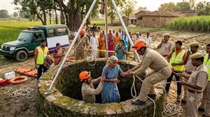 ਦੋ ਦਿਨਾਂ ਤੋਂ ਲਾਪਤਾ ਬਜ਼ੁਰਗ ਮਹਿਲਾ ਖੂਹ ’ਚ ਡਿੱਗੀ ਮਿਲੀ, ਰੈਸਕਿਊ ਆਪ੍ਰੇਸ਼ਨ ਤੋਂ ਬਾਅਦ ਸੁਰੱਖਿਅਤ ਬਚਾਇਆ