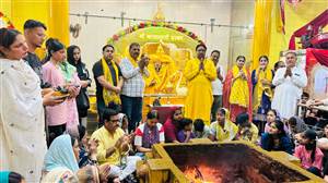 ਮਾਂ ਬਗਲਾਮੁਖੀ ਯੱਗਸ਼ਾਲਾ ਵਿਖੇ ਹਵਨ ਯੱਗ ਕਰਵਾਇਆ