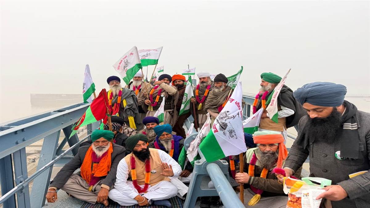 ਪੰਜ ਡਿਗਰੀ ਦੀ ਕੜਾਕੇ ਦੀ ਠੰਡ ਵੀ ਕਿਸਾਨਾਂ ਦੇ ਹੌਂਸਲੇ ਨਾ ਤੋੜ ਸਕੀ