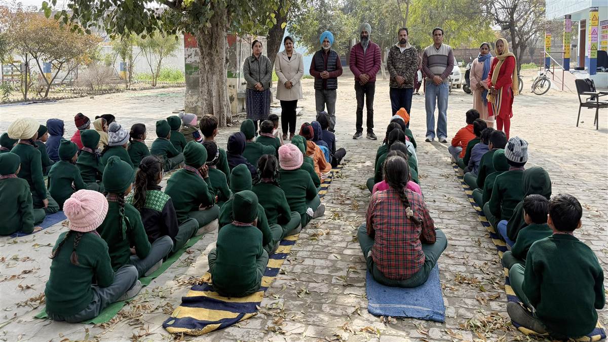 ਸਰਕਾਰੀ ਐਲੀਮੈਂਟਰੀ ਸਕੂਲ ’ਚ ਸਿਹਤ ਜਾਗਰੂਕਤਾ ਕੈਂਪ ਲਾਇਆ