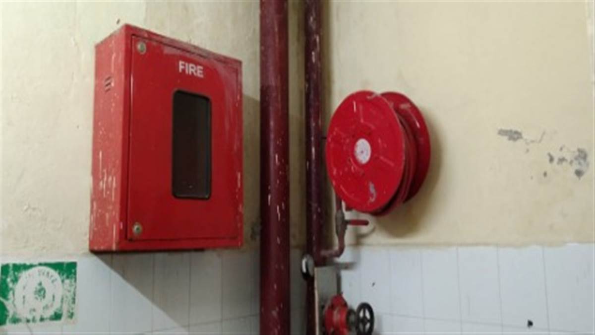 Fire extinguishers have been a show piece on the walls of the hospital for eight years