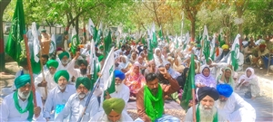 ਹਸਨਪੁਰ ਦੇ ਪਰਿਵਾਰ ਨੂੰ ਨਿਆਂ ਦਿਵਾਉਣ ਲਈ ਐੱਸਐੱਸਪੀ ਦਫ਼ਤਰ ਅੱਗੇ ਮੋਰਚਾ