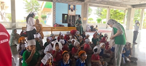 ਹੋਲੀ ਹਾਰਟ ਕੌਨਵੈਂਟ ਸਕੂਲ ਦੇ ਬੱਚੇ ਗੁਰੂਘਰ ਨਤਮਸਤਕ ਹੋਏ