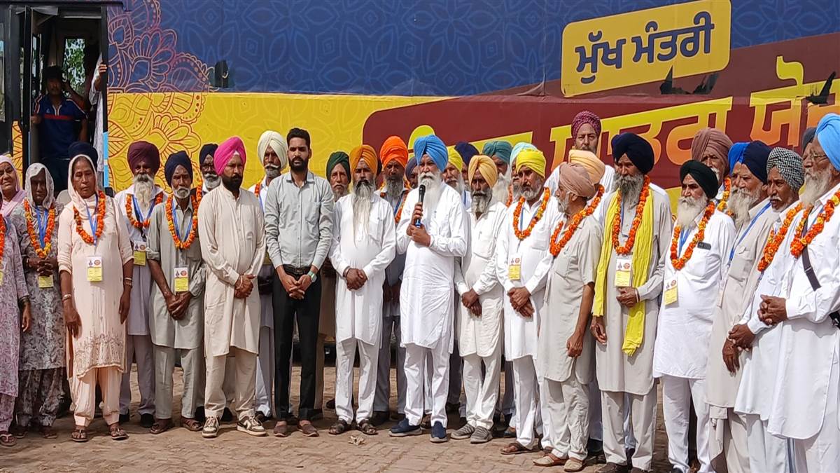 ਧਨੇਠਾ ਤੋਂ ਤੀਰਥ ਯਾਤਰਾ ਬੱਸ ਰਵਾਨਾ