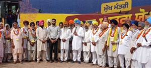 ਧਨੇਠਾ ਤੋਂ ਤੀਰਥ ਯਾਤਰਾ ਬੱਸ ਰਵਾਨਾ