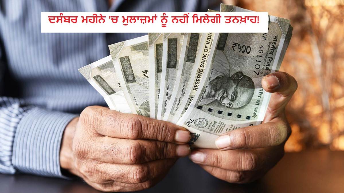 ਦਸੰਬਰ ਮਹੀਨੇ 'ਚ ਮੁਲਾਜ਼ਮਾਂ ਨੂੰ ਨਹੀਂ ਮਿਲੇਗੀ ਤਨਖ਼ਾਹ! ਅਧਿਕਾਰੀਆਂ ਨੂੰ ਜਾਰੀ ਹੋਈ ਚਿਤਾਵਨੀ, ਜਾਣੋ ਕੀ ਪਿਆ ਪੰਗਾ
