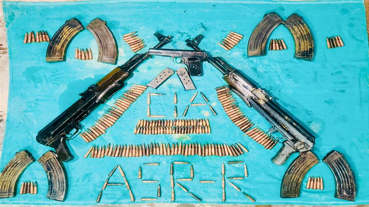 Amritsar News: ISI ਵੱਲੋਂ ਭੇਜੀਆਂ ਦੋ ਏਕੇ-47, ਪਿਸਤੌਲ ਤੇ 285 ਕਾਰਤੂਸ ਬਰਾਮਦ, ਖੇਤਾਂ ’ਚ ਲੁਕੋਈ ਗਈ ਸੀ ਖੇਪ