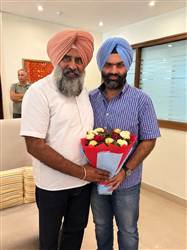 ਉਦੈਵੀਰ ਸਿੰਘ ਢਿੱਲੋਂ ਨੇ ਕਾਂਗਰਸ ਪ੍ਰਧਾਨ ਪਰਗਟ ਸਿੰਘ ਨਾਲ ਕੀਤੀ ਮੁਲਾਕਾਤ