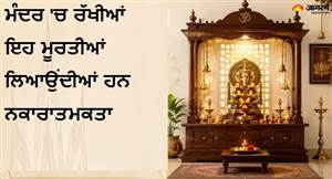 ਵਾਸਤੂ ਟਿਪਸ: ਮੰਦਰ 'ਚ ਰੱਖੀਆਂ ਇਹ ਮੂਰਤੀਆਂ ਲਿਆਉਂਦੀਆਂ ਹਨ ਨਕਾਰਾਤਮਕਤਾ? ਘਰ ਦੀ ਸੁਖ-ਸ਼ਾਂਤੀ ਹੋ ਸਕਦੀ ਹੈ ਪ੍ਰਭਾਵਿਤ, ਤੁਰੰਤ ਹਟਾਓ