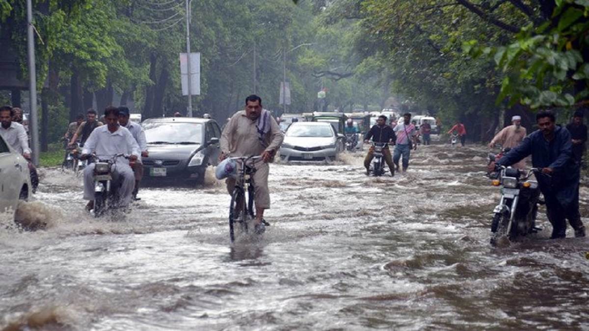 world pakistan pakistan monsoon rains wreak havoc declared national tragedy due to death of 77 people