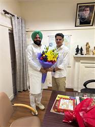 ਸਚਿਨ ਪਾਇਲਟ ਨੂੰ ਮਿਲੇ ਮੈਂਬਰ ਪਾਰਲੀਮੇਂਟ ਗੁਰਜੀਤ ਔਜਲਾ
