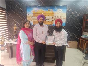 ਰਜਿੰਦਰ ਸਿੰਘ ਭਰਜਾਣਾ ਨੂੰ ‘ਰਤਨ ਪੰਜਾਬ’ ਐਵਾਰਡ ਨਾਲ ਕੀਤਾ ਸਨਮਾਨਿਤ