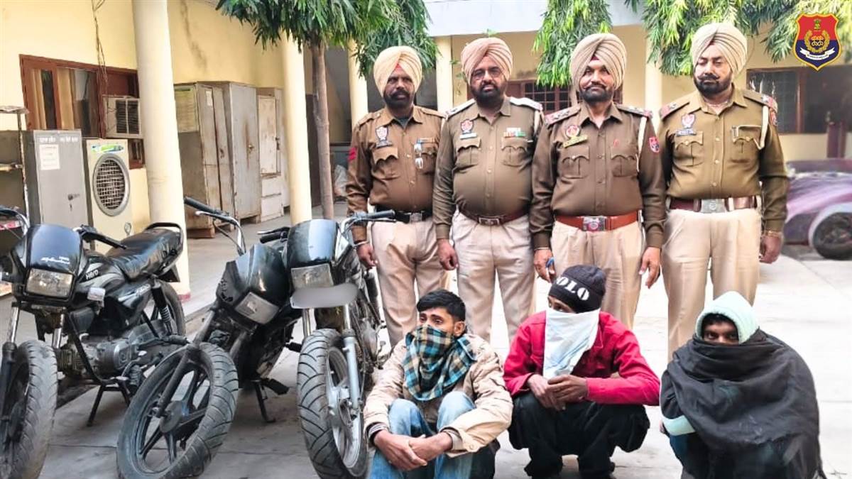 ਚੋਰੀਸ਼ਦਾ ਮੋਟਰਸਾਈਕਲਾਂ ਸਮੇਤ 3 ਨੌਜਵਾਨ ਗ੍ਰਿਫ਼ਤਾਰ, ਮਾਮਲਾ ਦਰਜ