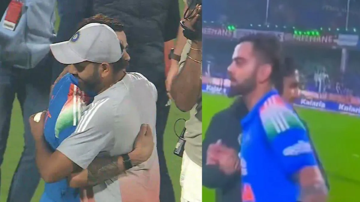 Virat Kohli ਨੇ ਜਿੱਤ ਤੋਂ ਬਾਅਦ Rohit ਨੂੰ ਘੁੱਟ ਕੇ ਲਾਇਆ ਗਲੇ, ਪਰ ਕੋਚ ਗੰਭੀਰ ਨਾਲ ਜੋ ਕੀਤਾ ਉਹ ਹੋ ਰਿਹਾ VIRAL