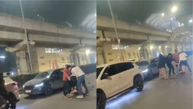 ਸੜਕ 'ਤੇ ਖੂਨੀ ਖੇਡ : ਮੈਟਰੋ ਸਟੇਸ਼ਨ ਕੋਲ ਨੌਜਵਾਨਾਂ ਨੇ ਸ਼ਰੇਆਮ ਕੀਤੀ ਗੁੰਡਾਗਰਦੀ, ਲੋਕ ਬਣੇ ਰਹੇ ਤਮਾਸ਼ਬੀਨ