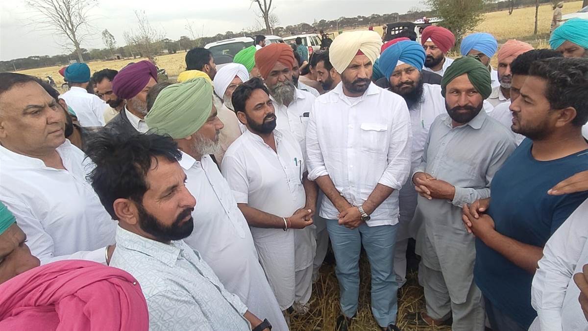 ਕਾਂਗਰਸ ਪ੍ਰਧਾਨ ਰਾਜਾ ਵੜਿੰਗ ਵੱਲੋਂ ਗੜੇਮਾਰੀ ਪ੍ਰਭਾਵਿਤ ਖੇਤਰਾਂ ਦਾ ਦੌਰਾ