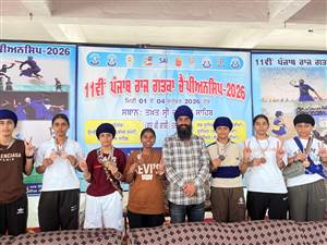 ਗਿਆਰਵੀਂ ਪੰਜਾਬ ਰਾਜ ਗੱਤਕਾ ਚੈਂਪੀਅਨਸ਼ਿਪ ’ਚ ਮਾਤਾ ਸਾਹਿਬ ਕੌਰ ਗਰਲਜ਼ ਕਾਲਜ ਦੀਆਂ ਖਿਡਾਰਨਾਂ ਨੇ ਜਿੱਤੇ 13 ਤਮਗੇ