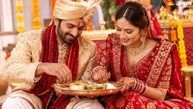 ਲਾੜਾ-ਲਾੜੀ ਦੇ ਇੱਕੋ ਥਾਲੀ 'ਚ ਖਾਣ ਦਾ ਖ਼ੁਲਾਸਾ: ਜੋਤਸ਼ੀ ਨੇ ਦੱਸੀ ਇਸ ਖ਼ੂਬਸੂਰਤ ਪਰੰਪਰਾ ਪਿੱਛੇ ਛੁਪੀ ਅਸਲ ਸੱਚਾਈ