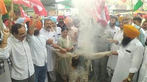 ਇੰਡੀਆ ਗਠਜੋੜ ਨੇ ਗਿਆਨੇਸ਼ ਕੁਮਾਰ ਦਾ ਪੁਤਲਾ ਫੂਕਿਆ