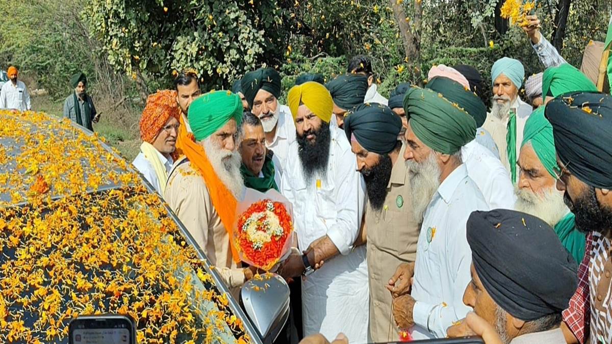 ਕਿਸਾਨ ਜਾਗ੍ਰਤੀ ਯਾਤਰਾ ਦਾ ਚੀਮਾਂ ਪੁੱਜਣ ’ਤੇ ਭਰਵਾਂ ਸਵਾਗਤ