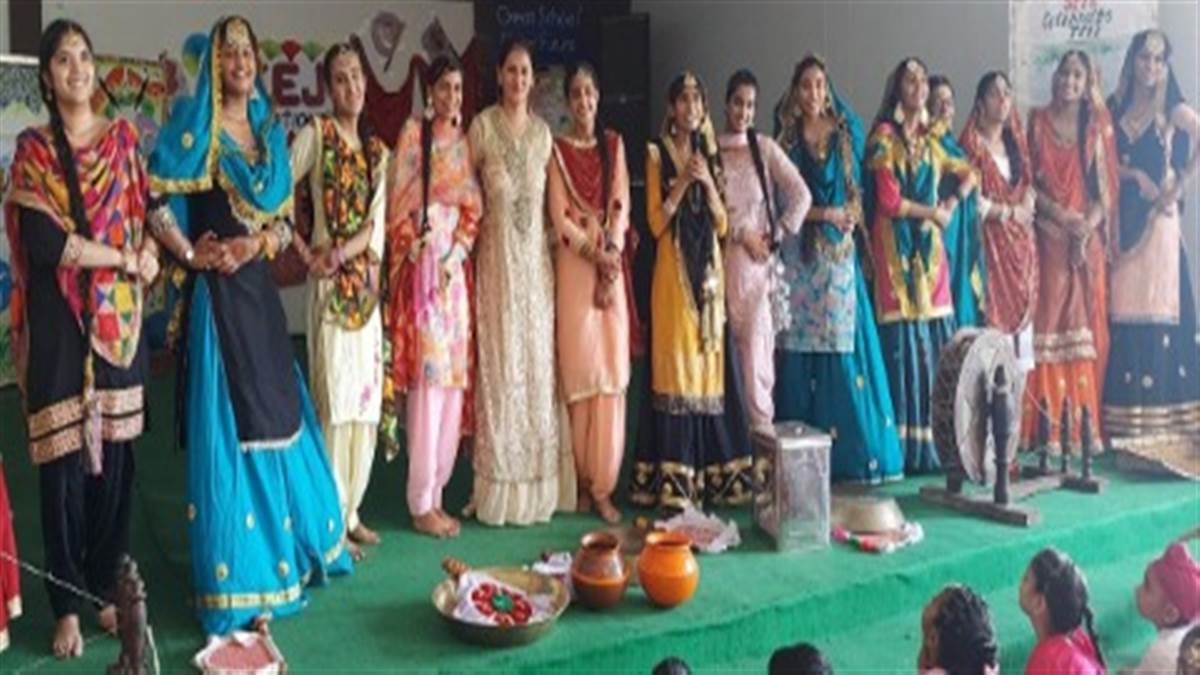 Teej festival was celebrated at Sri Chetana Techno School