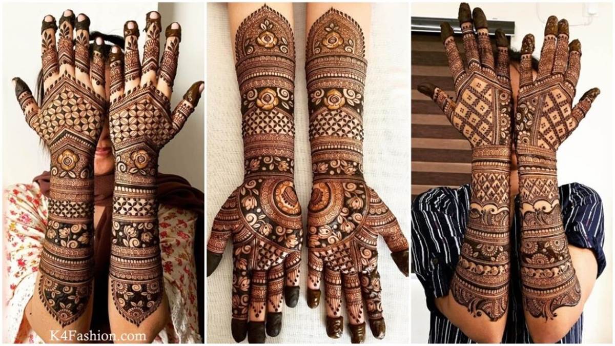 Mehndi designs for karwa chauth 2020 - करवा चौथ के दिन हाथों में रचाएं ये मेहंदी  डिज़ाइन