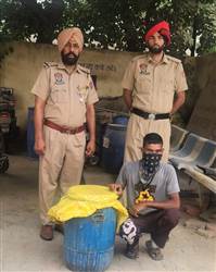 ਪੁਲਿਸ ਵੱਲੋਂ 50 ਲੀਟਰ ਲਾਹਣ ਸਣੇ ਇੱਕ ਕਾਬੂ