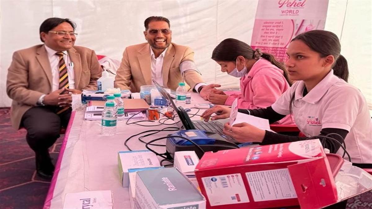 ਬਾਬਾ ਗਾਂਧਾ ਸਿੰਘ ਪਬਲਿਕ ਸਕੂਲ ਭਦੌੜ ’ਚ ਕੈਂਸਰ ਜਾਂਚ ਤੇ ਜਾਗਰੂਕਤਾ ਕੈਂਪ ਲਗਾਇਆ