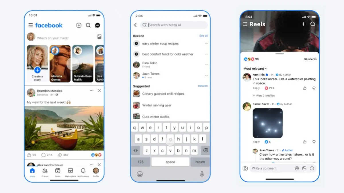 ਫੇਸਬੁੱਕ 'ਚ ਵੱਡਾ ਬਦਲਾਅ, ਲੇਆਉਟਸ ਤੋਂ ਲੈ ਕੇ ਸਰਚ ਰਿਜ਼ਲਟਸ ਤੱਕ ਜਾਣੋ ਕੀ-ਕੀ ਬਦਲਿਆ