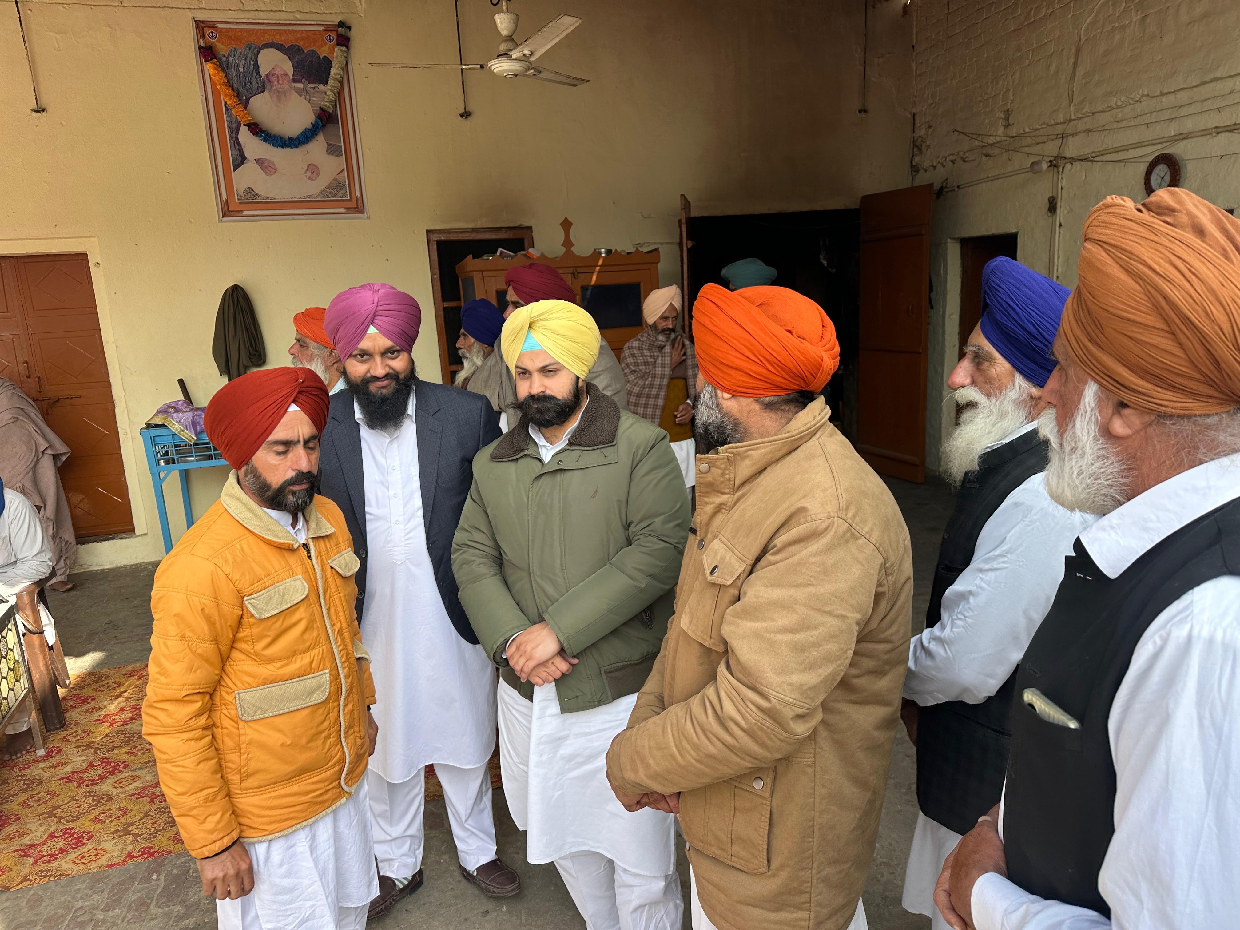 ਗੁਰਬਾਜ਼ ਸਿੰਘ ਸਿੱਧੂ ਵੱਲੋਂ ਹਲਕੇ ਦੇ ਪਿੰਡਾਂ ਦਾ ਦੌਰਾ