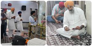 ਬਿਕਰਮ ਸਿੰਘ ਮਜੀਠੀਆ ਪਰਿਵਾਰ ਸਮੇਤ ਗੁਰਦੁਆਰਾ ਸ੍ਰੀ ਬਿਭੌਰ ਸਾਹਿਬ ਵਿਖੇ ਹੋਏ ਨਤਮਸਤਕ, ਪੰਜਾਬ ਦੀ ਅਮਨ-ਸ਼ਾਂਤੀ ਲਈ ਕੀਤੀ ਅਰਦਾਸ