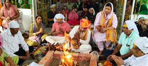 ਸ਼੍ਰੀਮਦ ਭਾਗਵਤ ਕਥਾ ਦੇ ਵਿਸ਼ਰਾਮ ਮੌਕੇ ਉਮੜੇ ਸ਼ਰਧਾਲੂ