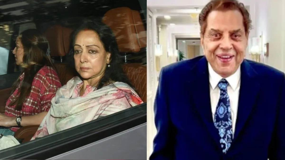 Dharmendra Health Update: ਹਸਪਤਾਲ ਦੇ ਬਾਹਰ ਦੇਖੀ ਗਈ ਹੇਮਾ ਮਾਲਿਨੀ, ਚਿਹਰੇ 'ਤੇ ਦਿਖੇ ਉਦਾਸੀ ਦੇ ਭਾਵ