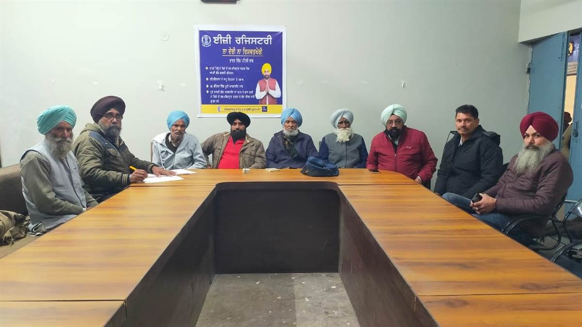 ਨੰਬਰਦਾਰਾਂ ਨੇ ਮੰਗਾਂ ਸਬੰਧੀ ਸਰਕਾਰ ਖਿਲਾਫ਼ ਰੋਸ ਪ੍ਰਗਟਾਇਆ