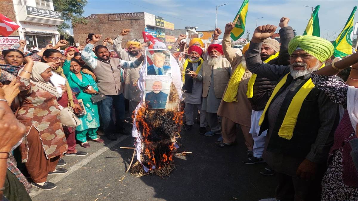 ਸੁਨਾਮ ’ਚ ਕਿਸਾਨਾਂ ਤੇ ਕਿਰਤੀਆਂ ਨੇ ਕੀਤਾ ਚੱਕਾ ਜਾਮ
