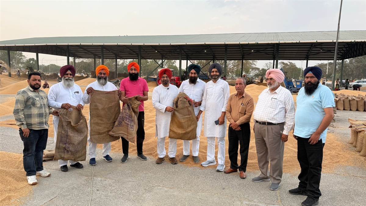 ਅਨਾਜ ਮੰਡੀ ’ਚ ਪਾਟਿਆ ਤੇ ਪੁਰਾਣਾ ਬਾਰਦਾਨਾ ਭੇਜਿਆ