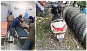 ਗੁਰਾਇਆ 'ਚ ਐਕਟੀਵਾ ਤੇ ਮੋਟਰਸਾਈਕਲ ਦੀ ਜ਼ਬਰਦਸਤ ਟੱਕਰ, ਮਹਿਲਾ ਸਮੇਤ ਤਿੰਨ ਗੰਭੀਰ ਜ਼ਖ਼ਮੀ