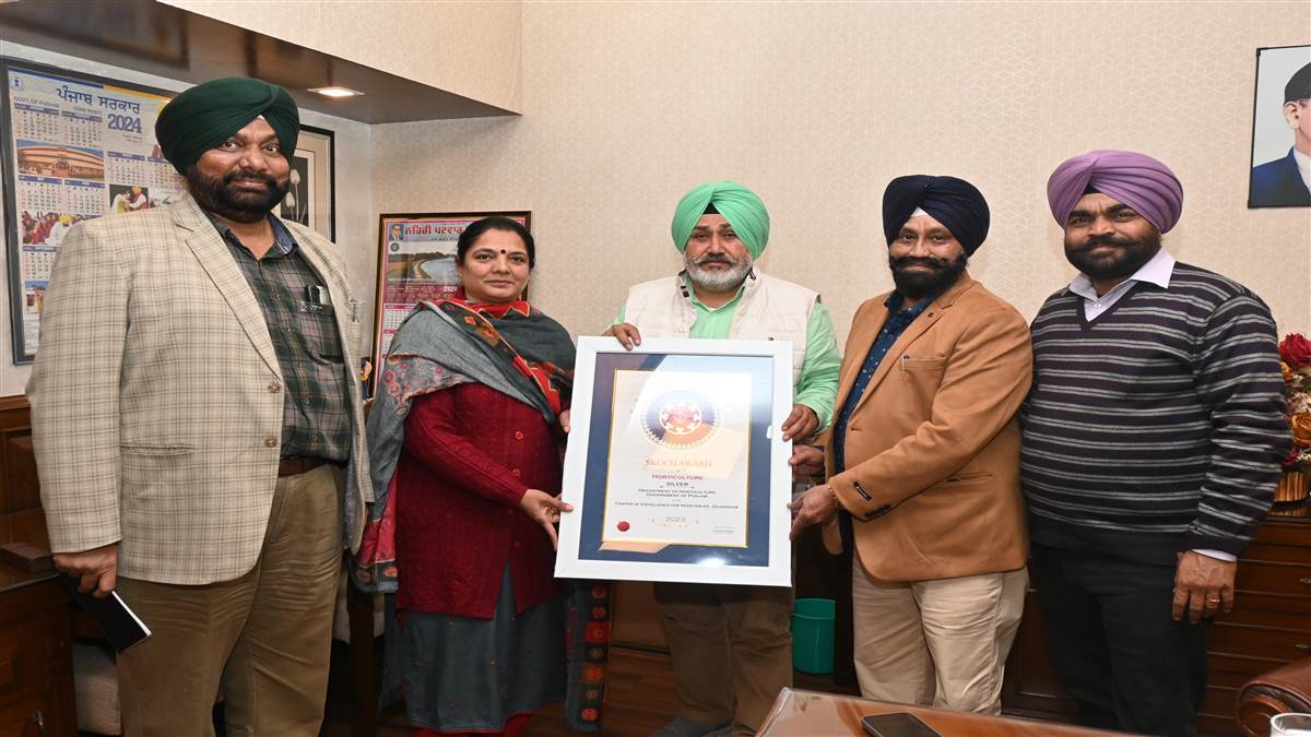 ਸਕੌਚ ਐਵਾਰਡ 2023 : ਪੰਜਾਬ ਦੇ ਬਾਗ਼ਬਾਨੀ ਵਿਭਾਗ ਨੇ ਸਿਲਵਰ ਐਵਾਰਡ ਅਤੇ 5 ਸੈਮੀਫ਼ਾਈਨਲ ਪੁਜ਼ੀਸ਼ਨਾਂ ਹਾਸਲ ਕੀਤੀਆਂ