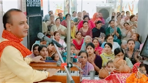 ਜੈ ਮਾਂ ਮੰਦਿਰ ਵਿਖੇ ਚੱਲ ਰਹੀ ਸ਼੍ਰੀਮਦ ਭਾਗਵਤ ਕਥਾ ਦੇ ਪੰਜਵੇਂ ਦਿਨ ਕੀਤੀ ਪੂਜਾ
