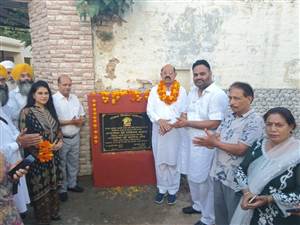 ਕੈਬਨਿਟ ਮੰਤਰੀ ਵੱਲੋਂ 53 ਲੱਖ ਦੇ ਵਿਕਾਸ ਕੰਮਾਂ ਦੀ ਸ਼ੁਰੂਆਤ