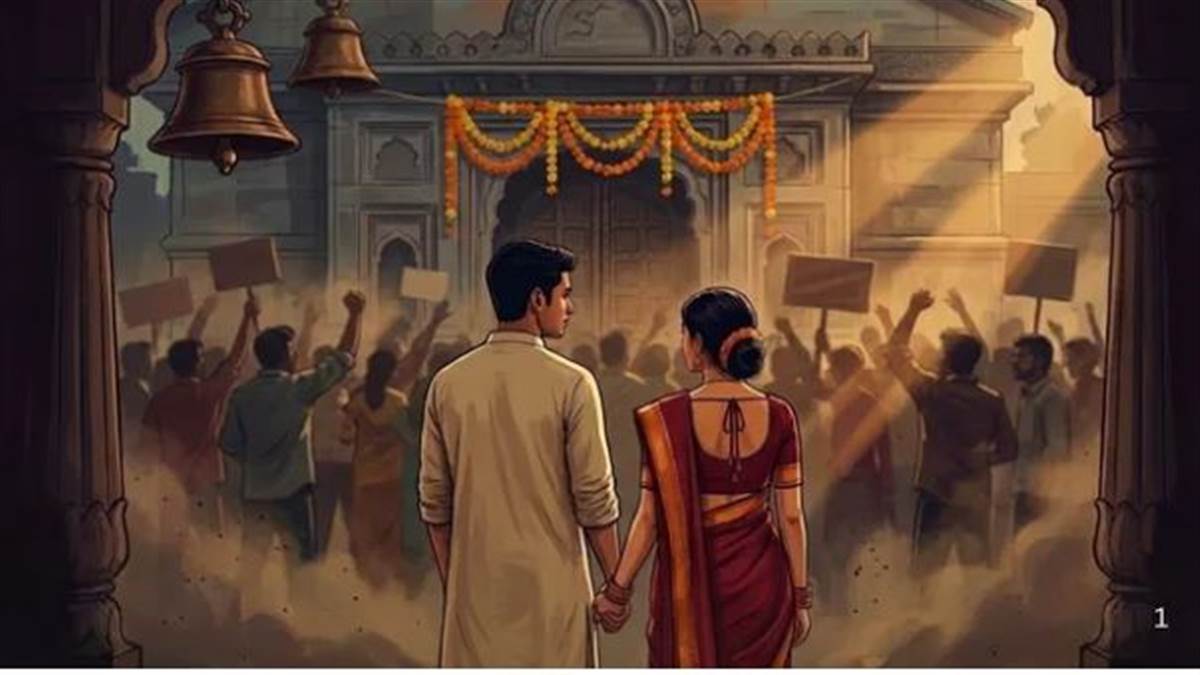 ਮੁਸਲਿਮ ਪ੍ਰੇਮੀ ਨਾਲ ਮੰਦਰ ਪਹੁੰਚੀ ਹਿੰਦੂ ਲੜਕੀ, ਹਿੰਦੂ ਸੰਗਠਨਾਂ ਦਾ ਹੰਗਾਮਾ; ਦੋਵੇਂ ਪੁਲਿਸ ਹਿਰਾਸਤ 'ਚ