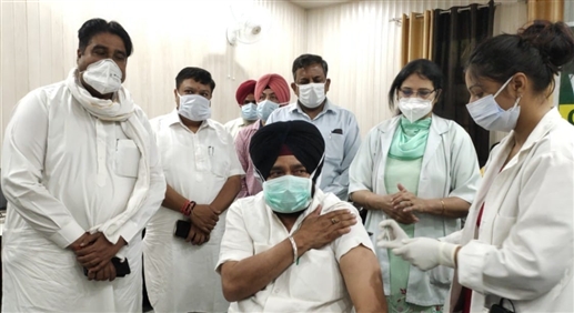 Cabinet Minister Sadhu Singh Dharamsot appeals to people on second dose of covid vaccine