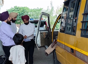 ਸੇਫ਼ ਸਕੂਲ ਵਾਹਨ ਪਾਲਿਸੀ ਤਹਿਤ 8 ਬੱਸਾਂ ਦੀ ਚੈਕਿੰਗ