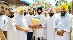 ਵਿਧਾਇਕ ਪਠਾਣਮਾਜਰਾ ਦੇ ਘਰ ਪੁੱਜੇ ਸੁਖਬੀਰ ਤੇ ਸਿਰਸਾ